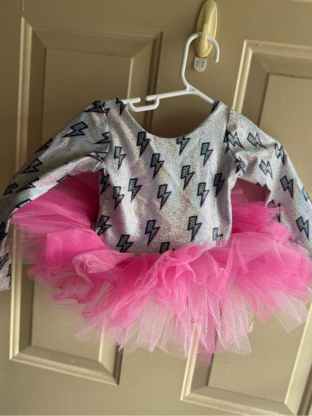 Sparkle Lightning Tutu Dress for Girls - Hot Pink